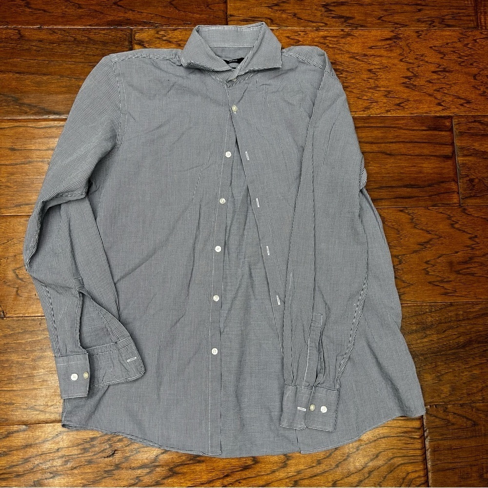 Hugo Boss Black and White Dress‎ Shirt